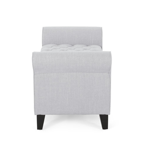 House of Hampton® Claxton Upholstered Flip top Storage Bench & Reviews